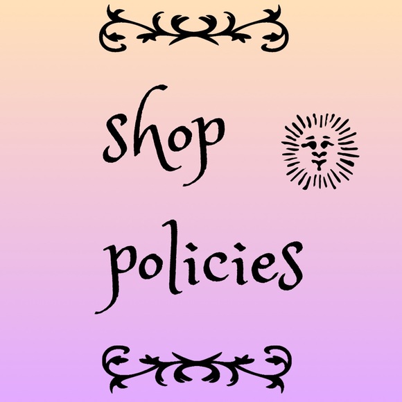 shop policies ! - Picture 1 of 1